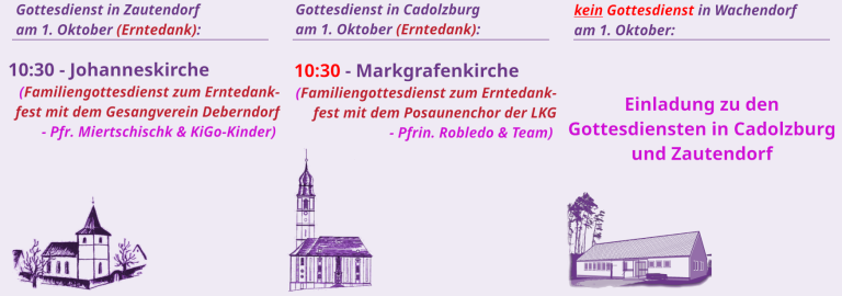 aktuelle Gottesdienste (Slider)