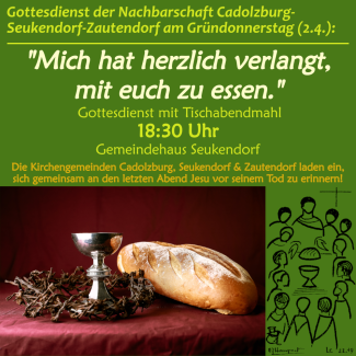 Gottesdienste Gründonnerstag