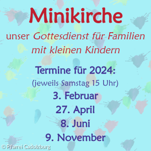 Minikirche - Termine 2024